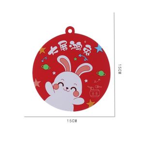 [SG SELLER]Household Supplies Silicone Rabbit Silicone Heat Insulation Pad High Temperature Resistant Anti-Slip Oil-Proof Placemat Household Dining Plate Mat Bowl Coaster Table