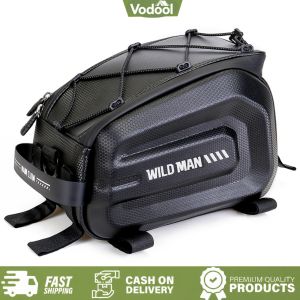 [VSC] 4L WILD MAN Cycling Rear Seat Bags Multifunction Bicycle Luggage Carrier Bag Large Capacity Waterproof for Outdoor Riding Travel