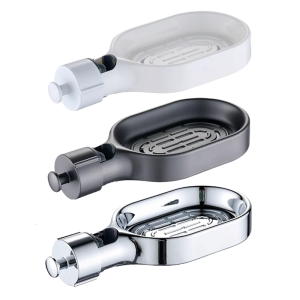 ที่จัดระเบียบฝักบัวทำจากพลาสติกปรับความสูงได้พร้อมชั้นวางของอเนกประสงค์สำหรับห้องน้ำเก็บของเวลาอาบน้ำชั้นวาง