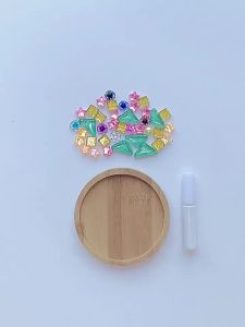 Mosaic coaster handmade DIY handmade childrens material package parent-child activity kindergarten toy gift DIY