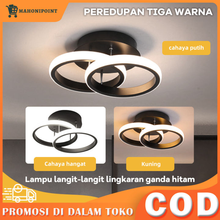 3 Warna Lampu Plafon LED Lampu Ceiling Light Modern Lampu Rumah Ruang