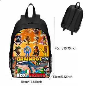 【BermaBaby】กระเป๋าเป้ Tung tung tung sahur กระเป๋าเป้คุณภาพสูง 40cm กระเป๋านักเรียนสุดชิค ระบายอากาศ ทนน้ำ ทนกระแทก