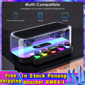 🎵COD+original+Ready Stock🎵Z6 Bluetooth Speakers with Keyboard Wireless Speakers with RGB light for Laptop