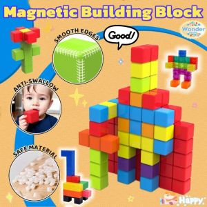 Kids Magnetic Building Blocks Early Educational Toy Construction Magnetic Game Assembling Puzzle
