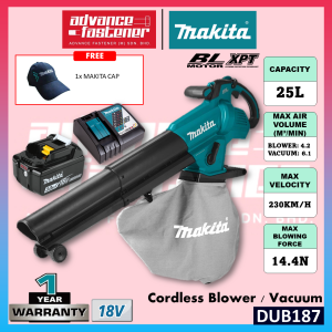 MAKITA DUB187Z / DUB187 18V Cordless Blower / Vacuum