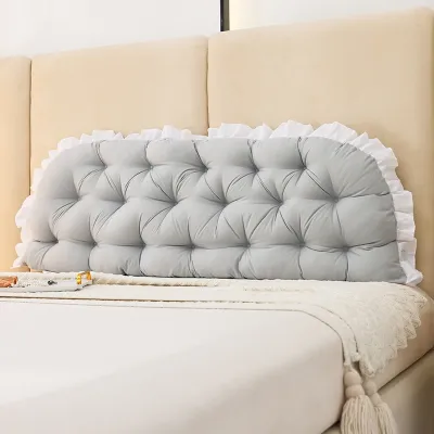 ILUOLAI Tatami Headboard Pillow fluffy non-collapse back cushion Lumbar Support Bedroom Long Backrest
