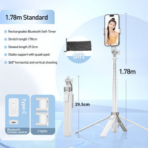 🔥NEW🔥L16 /Y16 ขาตั้งกล้องไม้เซลฟี่ไร้สาย พับได้มาพร้อมรีโมทบลูทูธ พิเศษสามารถใช้กล้องแอคชั่น Gopro สมาร์ทโฟนได้ แข็งแรงมีคุณภาพสูง
