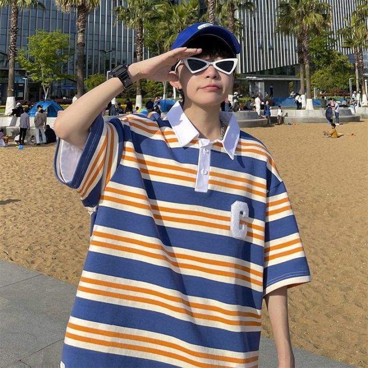 oversized polo shirt outfit mens