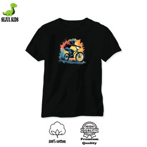 BAJU KAOS DISTRO ANAK LAKI LAKI DAN PEREMPUAN SEPEDA BMX SKATEBOARD HITAM KATUN COMBED 24S 5-12TAHUN