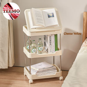 TEEMO 3/4 Layer Storage Rack Multifunctional Adjustable Height Reading Rack Storage With Wheels - Fulfilled by TEEMO SHOP