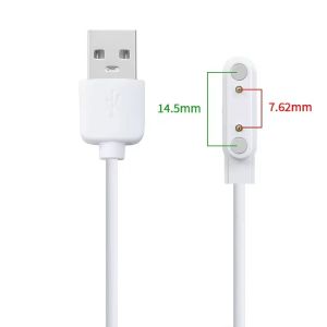 2Pin 7.62mm Spacing Magnetic Charging Cable for SmartWatch Wristwatch Juicer USB Power fast Charger