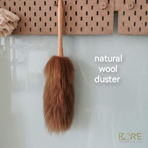 Natural Wool Duster with Wooden Handle天然木羊毛扫 Penyapu Debu /natural/eco-friendly/