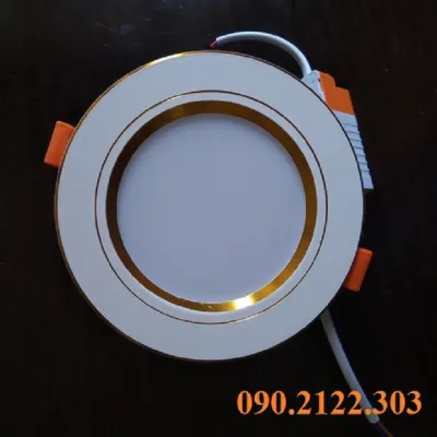 Đèn Âm Trần Viền Vàng 3 Chế Độ Màu Phi 90 - Bảo Hàng 2 Năm