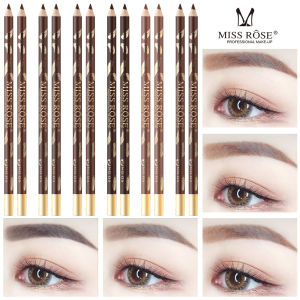 READY STOCK MISS ROSE 2 in 1 eyebrow & eyeliner pencil waterprooflong-lasting makeup not easy to smudge multi-color