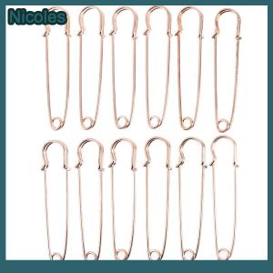 [Nicoles] 12pcs Large Heavy Duty Stainless Steel Big Jumbo Safety Pin Blanket Crafting