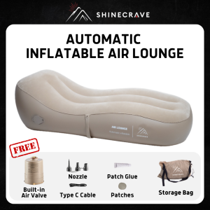 KKO Automatic Inflatable Air Lounge Sofa | with Built-in Air Pump | Inflate within 90 seconds | Single size | Max Weight 150kg | Portable | Lightweight | Easy Storage | Fast Inflate Deflate