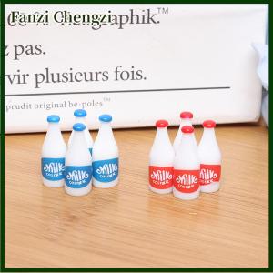 Fanzi 4Pcs 1/12 Dollhouse Miniature Milk Model Dolls House Kitchen Accessories Toy