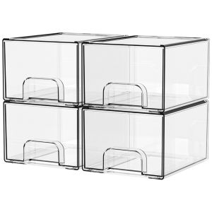 Stackable storage box for bathroom cosmetics desktop storage used for home sorting classification and storage