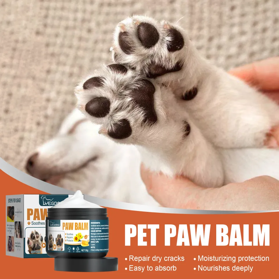 YEGBONG Paw Balm For Dogs Pet Moisturizing Cream Protector For Noses Paws  Cats Dogs Paw Protector Lick Safe Pet Supplies For Extreme Dog Cat Foot  Care