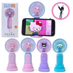 Kipas sanrio kuromi cinamorol Kipas Angin Genggam Mini Portable Usb/ Kipas Lipat PORTABLE / Mini Fan Portabel Stand