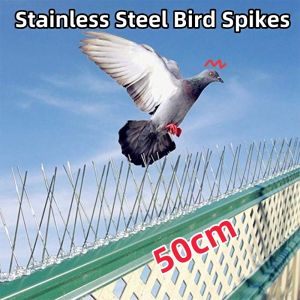 【Free Shipping】 50cm Stainless Steel Bird Avian Chase Away Repellent Mat Technique Animal Deterrent Spikes Effective Repel