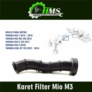 Karet Filter Mio M3 - Rubber Seat Saringan Udara Hawa CVT Join Joint Karburator Soul GT Mio J Mio S