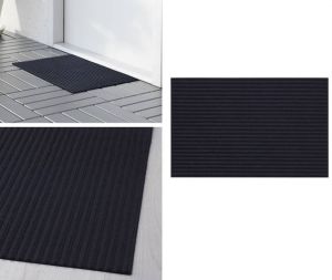 Kristrup Doormat 55X35CM Non-Slip PVC Floor Mat Entrance Doormat Non Slip Resistant Absorb Moisture Door Mat Cronos