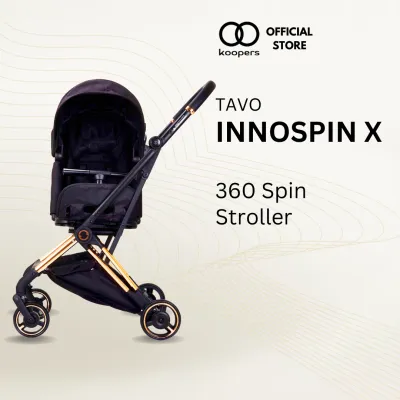 (Koopers Official Store) Tavo Innospin X Stroller | EN1888 Approved Keperluan Perjalanan Bayi dan Kerusi Tolak Bayi