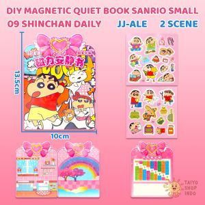 TAIYO DIY Magnetic Quiet Book Small Karakter Kecil Magnet Paper Doll Kertas Kartun Tempel Dekorasi