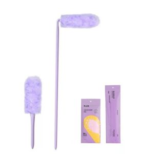 Quivlox Adjustable Cobweb Duster Brush Ceiling Fan Dust Cleaner Nylon Bristles Indoor Outdoor Long Cleaning Tool