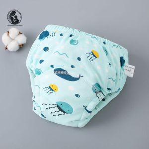 【จัดส่งจากกรุงเทพฯ】กางเกงเลิกเพิสซักได้ซักใส่ซ้ำได้ baby training pants กางเกงผ้าอ้อม 7-17KG กางเกงเลิกแพมเพิส