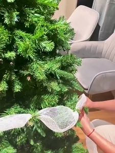 [SG Ready Stock] 120cm/150cm Christmas Tree Slim Pencil Tree–Dense Full Set with LED Lights & Ornaments