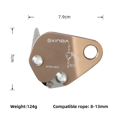 XINDA Dây Karabiners Tự Khóa Tự Động Leo Núi Ngoài Trời Chuyên Nghiệp Thiết Bị Dây Thừng Bảo Vệ Chống Rơi