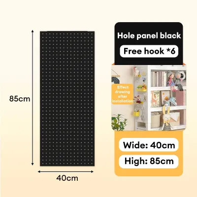 NINI Punch-free Hole Board Pegboard Organizer | Wall Mounted Tool Storage Rack | Kitchen Punch-free Hanging Panel | Desk Hole Board Organizer