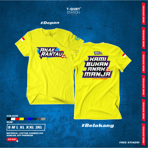 Kaos anak rantau kami bukan anak manja