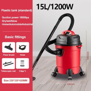 vacuum cleaner Multifunctional vacuum cleaner smart vacuum cleaner Handheld vacuum cleaner Drag while sucking in one step Durable and easy to clean Energy efficient motor Multi-purpose dry and wet blowing 12L actual capacity