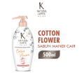K NATURAL WHITE Sabun Mandi Cair Cotton Flower Botol 500ml. 