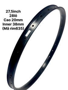 Niếng nhôm 275inch 28lỗ căm cao 20mm inner 38mm(mã rim635) thắng đĩa dành cho xe đạp