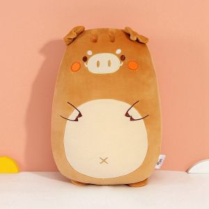 New Fat Kawaii Chicken Bear Rabbit Penguin Piggy Dinosaur Plush Pillow Toys Soft Stuffed Animal Doll Chair Cushion High Quality