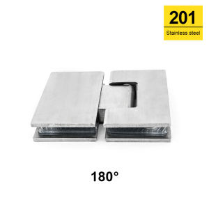 Shower Hinges Wall to Glass 90deg.two sides(Stainless304 &Zinc alloy)