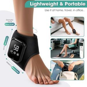 Electric Heated Ankle Massage Protector for Home and Office Warm Support for Long Standing and Post-Workout Relief