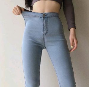 FASHIONABLE ANKLE SKINNY MID WAIST  STRETCHABLE  PANTS Skinny Jeans Mid Waist For Women Lined Jeans Womens - Lazada
