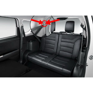 ORIGINAL PERODUA ALZA 2013-2022 SAFETY SEAT BELT COVER REAR TRHID SEAT BELAKANG KERUSI KETIGA PENUTUP 73237-87Z07-B7