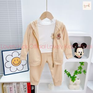 Đồ Bộ Thời Trang Trẻ Em Cho Bé Trai Bé Gái 8-18kg [Siêu Cute] Set Bộ Quần Áo Thu Đông Cho Em Bé Trai Gái SET THIẾT KẾ Lovely Kids Official Store