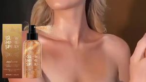 Body Shimmer Spray Natural Glitter Highlighter Long-lasting Glow Non-sticky Formula Festive/Party Body Illuminator