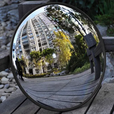 180 Degrees Traffic Wide Angle Mirror Safety Outdoor Indoor Mirror Angle Convex Security Mirror Wall Dome 30/45/60cm