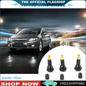 【New Arrival】 วาล์วยางดำ TR-413 แบบ Snap In 100 ชิ้น สำหรับยาง Tubeless คุณภาพสูง เหมาะสำหรับการควบคุมอุณหภูมิของเครื่องยนต์