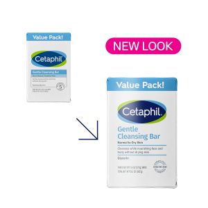 Cetaphil Gentle/Deep Cleansing Bar Soap for Normal Dry & Oily Skin 4.5oz