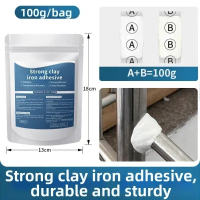 MYTHIS White Metal Repair Putty AB Repair Putty Hole Filling Iron Repair Putty Strong Bond Cast Iron Putty Hole Patching
