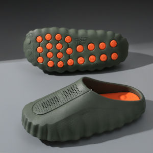 MenS Summer New Style Clog Sandals With Massage Beads Thick Sole Non-Slip Casual Beach Space Slippers